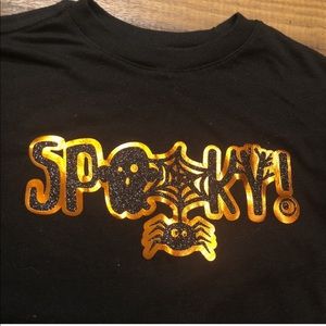 🎃🕷✨FLASH SALE✨Wonder Nation “Spooky” Glitter Unisex Halloween T-Shirt